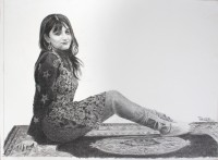 Tanweer Farooqi, 19 x 25 Inch, Graphite on Paper, Figurative Painting, AC-TF-017